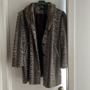 Vintage Temptation oversized faux fur coat